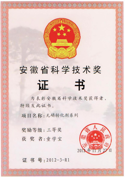 安徽省科学技术奖
